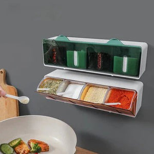 Wall Mounted Spice Storage Rack - All-In-One Store