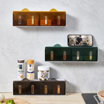 Wall Mounted Spice Storage Rack - All-In-One Store