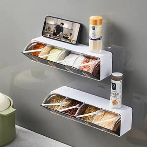 Wall Mounted Spice Storage Rack - All-In-One Store