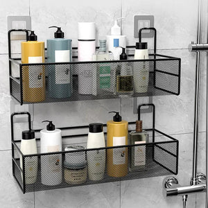 Wall shelf with hooks / Meshed wall shelf - All-In-One Store