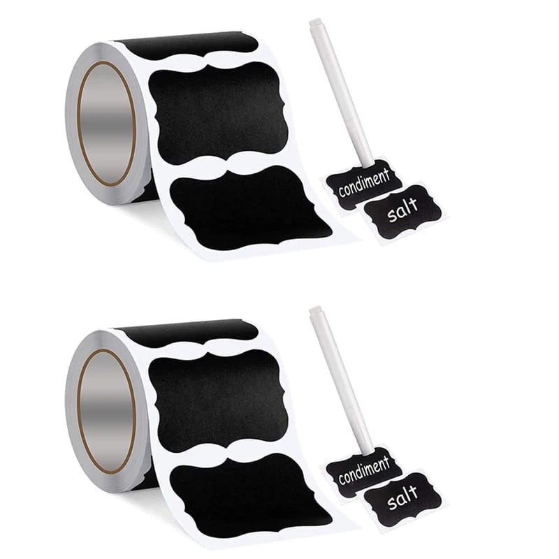 Wavy Shape Chalkboard Sticker With Pen - All-In-One Store