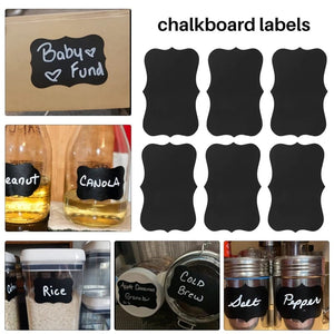 Wavy Shape Chalkboard Sticker With Pen - All-In-One Store