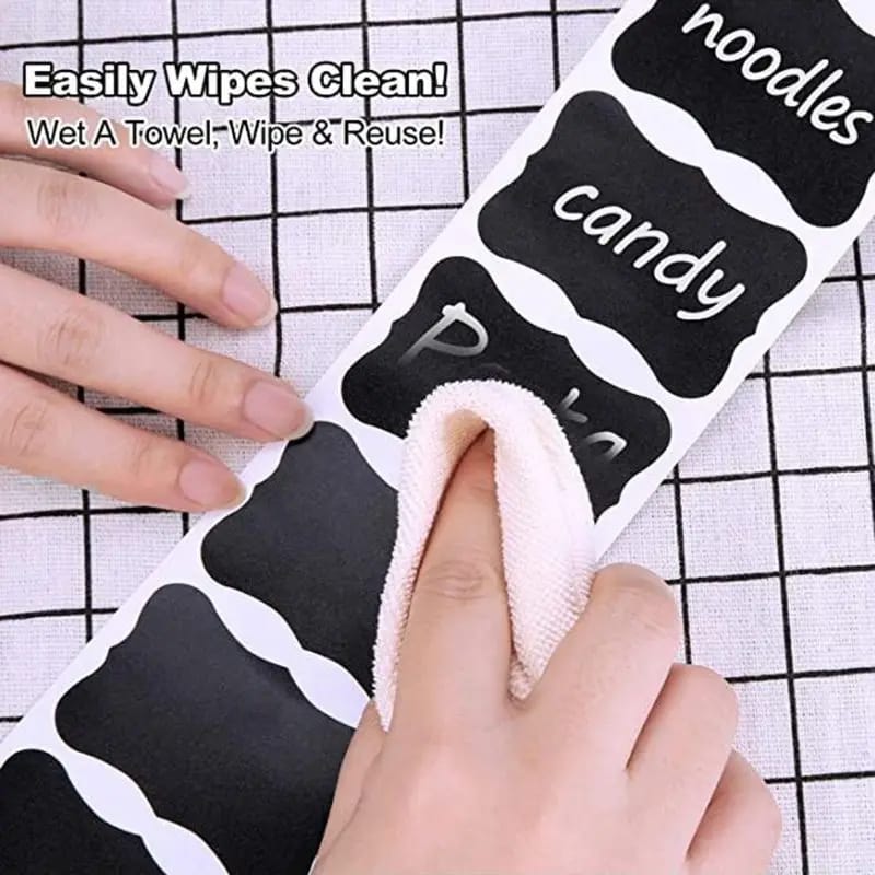 Wavy Shape Chalkboard Sticker With Pen - All-In-One Store