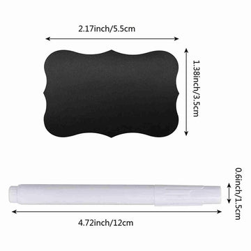 Wavy Shape Chalkboard Sticker With Pen - All-In-One Store