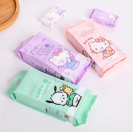 Fresh Glow Mini Pocket Wipes – (Contains 8 Mini Packs of 8 Pcs Each)