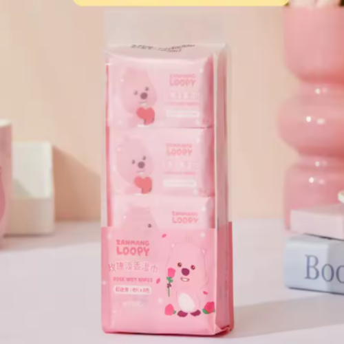 Fresh Glow Mini Pocket Wipes – (Contains 8 Mini Packs of 8 Pcs Each)