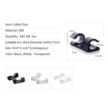 Wire Holding Clips (pack of 20) - All-In-One Store