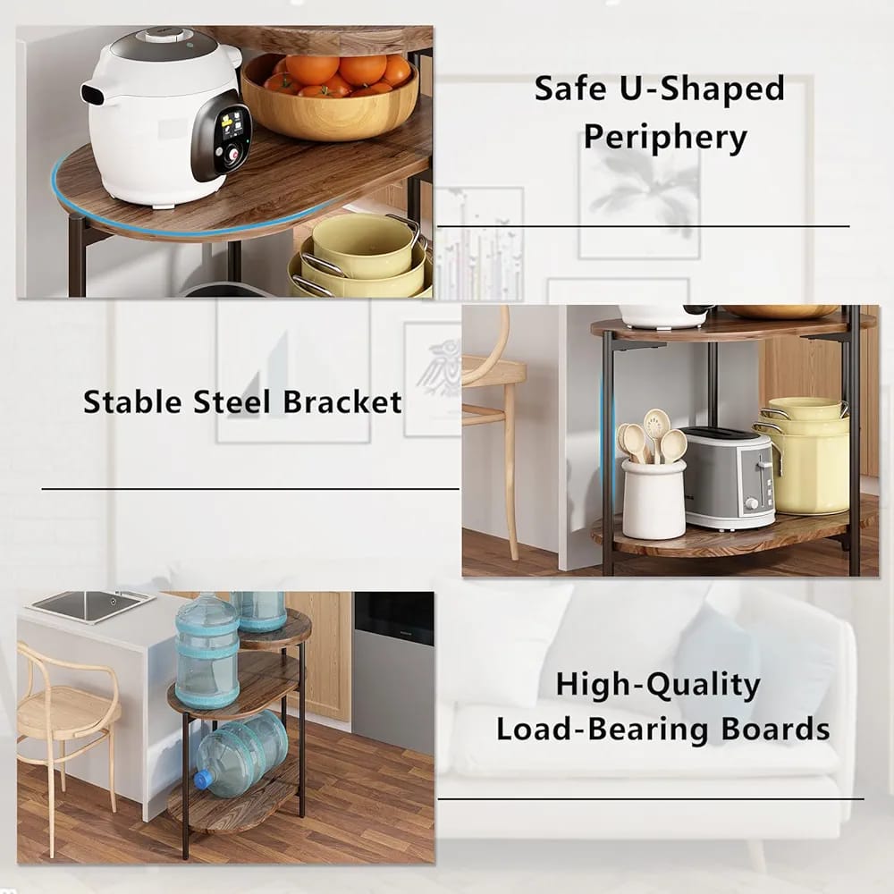 Wooden 3 tier side table - All-In-One Store