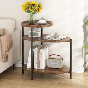 Wooden 3 tier side table - All-In-One Store
