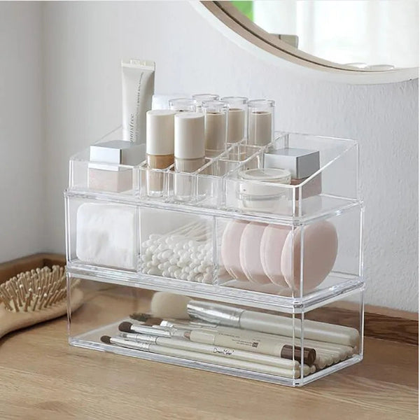 Stackable Cosmetic Divided Organizer