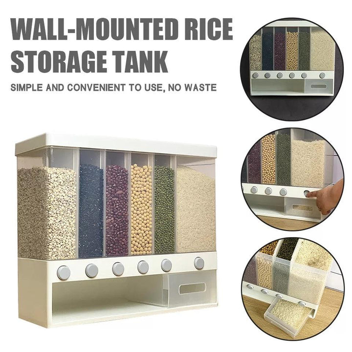 Wall mounted 6 in 1 dispenser - All-In-One Store