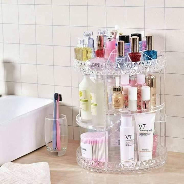acrylic rotating organizer - All-In-One Store