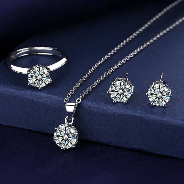 Diamond Elegance Pendant set